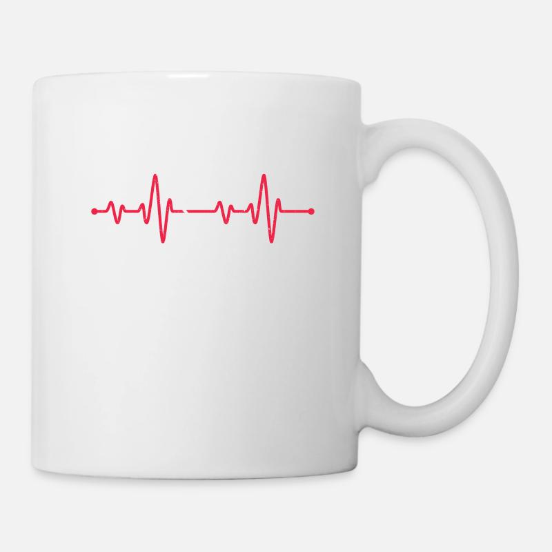 Pulse Runner Drôle Athlétisme Jogging - Mug blanc - blanc
