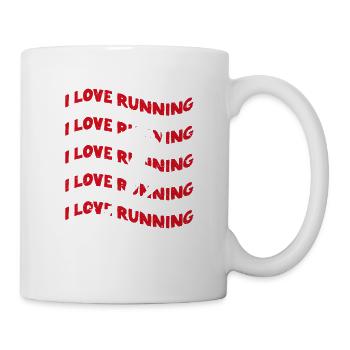 I love running hate runner lovers runner - Mug - white - Right