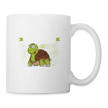 Tortoise Running Club Langsam wie eine Muschel - Tasse - Weiß - Rechts