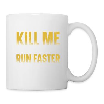 Ce qui ne me tue pas me rend plus rapide - Mug blanc - blanc - Droite
