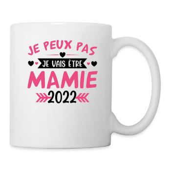 Mamie 2022 Cadeau Enceinte Maman Anniversaire Cool - Mug blanc - blanc - Droite