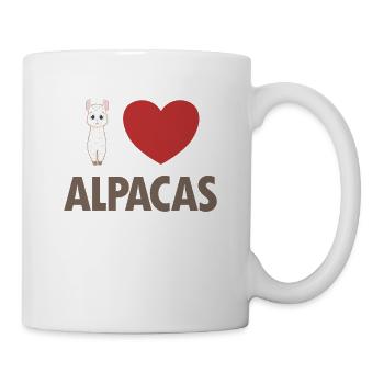 I love Alpacas Vicuna Guanaco Llama Breeder Alpaca - Mug - white - Right