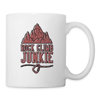 Rock Climb Junkie Escalade alpine Escalade - Mug blanc - blanc - Droite