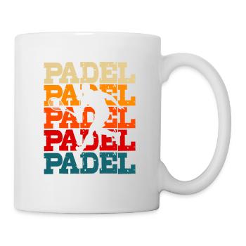 paddle tennis paddleball padel tennis joueur de - Mug blanc - blanc - Droite