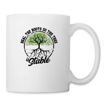 Guérissez les racines pour que l’arbre soit stable - - Mug blanc - blanc - Droite