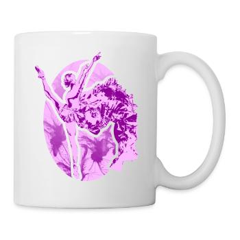 Ballerina dance sport movement club hobby music - Mug - white - Right