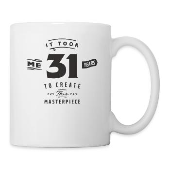 31. Geburtstag Ich habe 31 Jahre gebraucht - Tasse - Weiß - Rechts