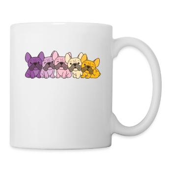 trixic Flag French Bulldog Pride LGBTQ Dogs - Mug - white - Right