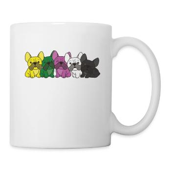 Ceterosexual Flag French Bulldog Pride LGBTQ Dog - Mug - white - Right