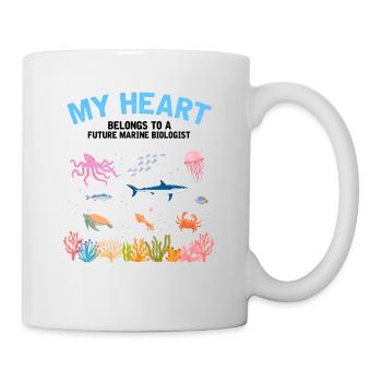 Heart belongs to marine biologist Marine biology sea - Mug - white - Right