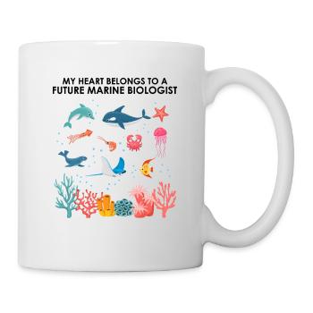 Heart belongs to marine biologist Marine biology sea - Mug - white - Right