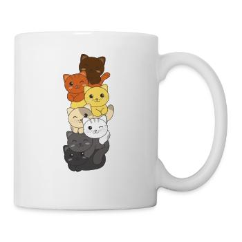 Bear Brotherhood Flag Pride LGBTQ Cat Bunch - Mug blanc - blanc - Droite