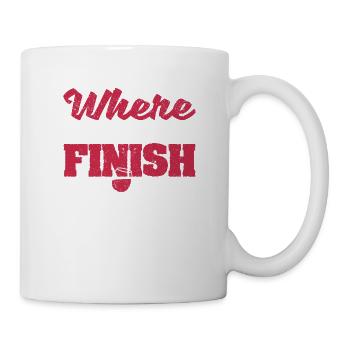 Coureur de marathon motivateur amusant - Mug blanc - blanc - Droite