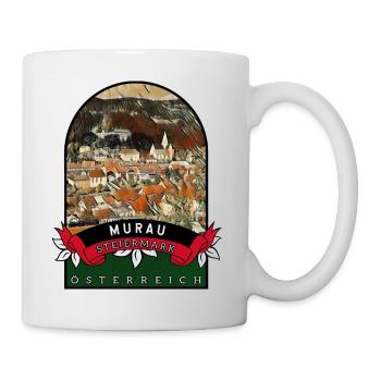Murau Steiermark Österreich Souvenir - Tasse - Weiß - Rechts