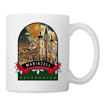 Mariazell Steiermark Österreich Souvenir - Tasse - Weiß - Rechts