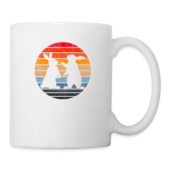 Drôle Rétro Vintage 60s 70s Sunset Rabbit Mammal - Mug blanc - blanc - Droite