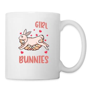 Cette fille aime ses lapins lapin amour mignon animal de compagnie - Mug blanc - blanc - Droite
