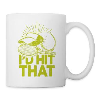 I'd Hit That Funny Tennis Retro Tennis Player - Mug - white - Right