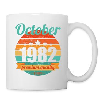 Born October 1982 40 years 40s 40th birthday - Mug - white - Right