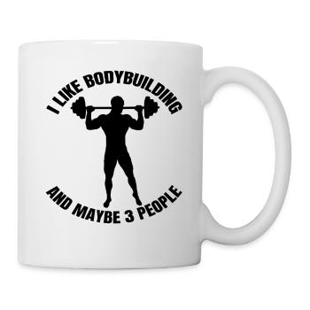 Fitness Bodybuilder Muscle Strength Training Athlètes - Mug blanc - blanc - Droite