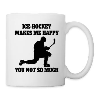 Eishockey Eishockeyteam Geschenk Wintersport - Tasse - Weiß - Rechts