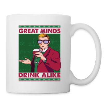 Great Mind Drink Alike - Wine - Mathematician - Mug - white - Right