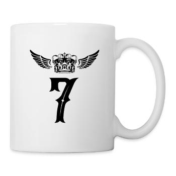 7 Number crown - Mug - white - Right