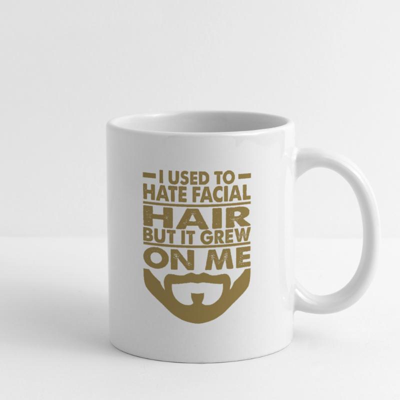 J’avais l’habitude de détester les poils du visage - Blagues de papa - Barbes Mug blanc