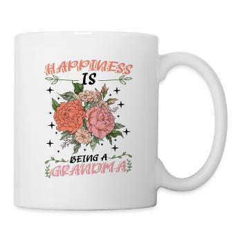 Happiness Is Being A Grandma Pregnancy Announcement - Mug - white - Right