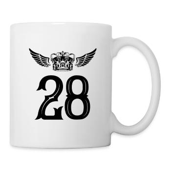 28 Number crown - Mug - white - Right