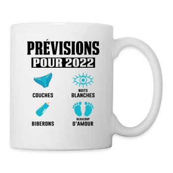 Prévisions Pour 2022 Maman Enceinte Idée Cadeau - Mug blanc - blanc - Droite