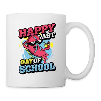 Joyeux dernier jour d’école - Mug blanc - blanc - Droite