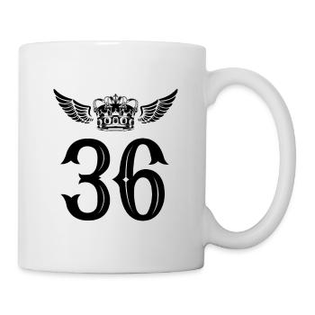 36 Number crown - Mug - white - Right