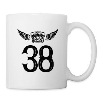 38 Couronne numérique - Mug blanc - blanc - Droite