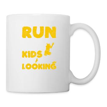 Run Like Your Kids Are Looking For You Funny Mom - Tasse - Weiß - Rechts