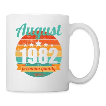 Born August 1982 40 years 40s 40th birthday - Mug - white - Right