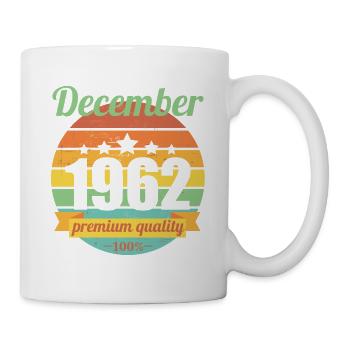 Born December 1962 60 years 60s 60th birthday - Mug - white - Right