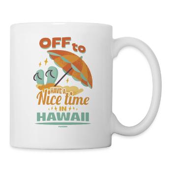 Hawaii Urlaub Aloha Sommer Hawaiian Geschenk - Tasse - Weiß - Rechts