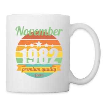 Born November 1982 40 years 40s 40th birthday - Mug - white - Right