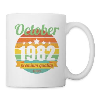 Born October 1982 40 years 40s 40th birthday - Mug - white - Right