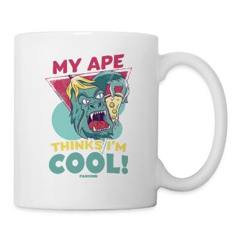 My Ape Thinks I'm Cool - Tasse - Weiß - Rechts