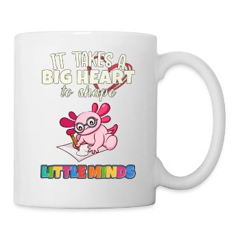 It Takes A Big Heart To Shape Little Minds Teacher - Mug - white - Right