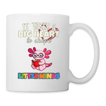 It Takes A Big Heart To Shape Little Minds Teacher - Mug - white - Right
