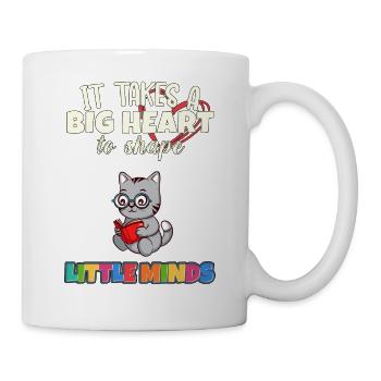 It Takes A Big Heart To Shape Little Minds Teacher - Mug - white - Right