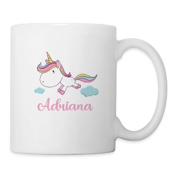 ADRIANA Pink Unicorn Novelty - Tasse - Weiß - Rechts