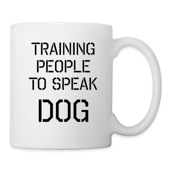 Former les gens à parler chien - Mug blanc - blanc - Droite