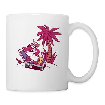 No One Likes A Shady Beach Vacation Mode Traveling - Tasse - Weiß - Rechts