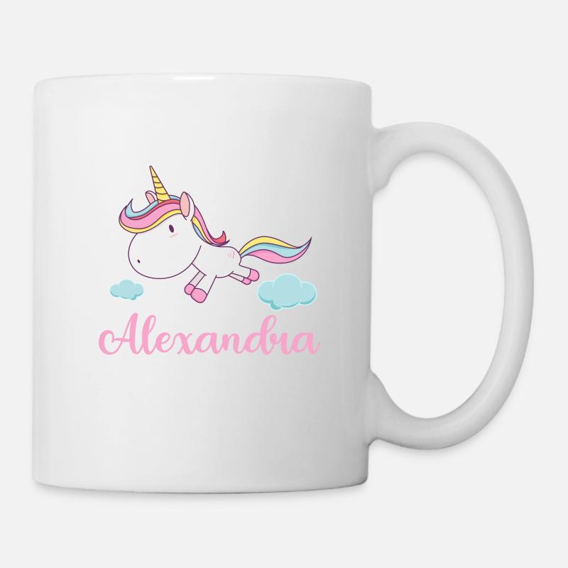 ALEXANDRA Rose Licorne Nouveauté - Mug blanc - blanc