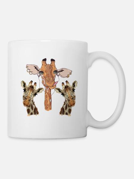 Giraffen - Tasse - Weiß