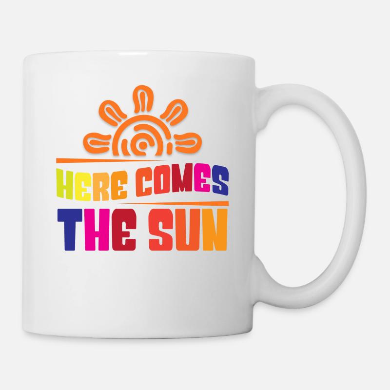 Voici le soleil - Mug blanc - blanc